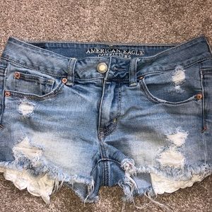 distressed jean shorts from American Eagle